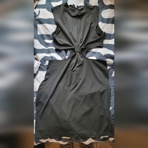 Shein cut out black dress